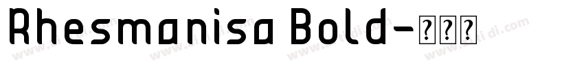 Rhesmanisa Bold字体转换